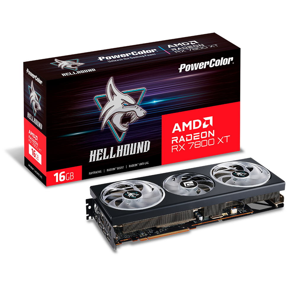 AMD Radeon RX 7800 XT搭載グラフィックカード、「Hellhound AMD Radeon RX 7800 XT搭載グラフィックカード、「Hellhound